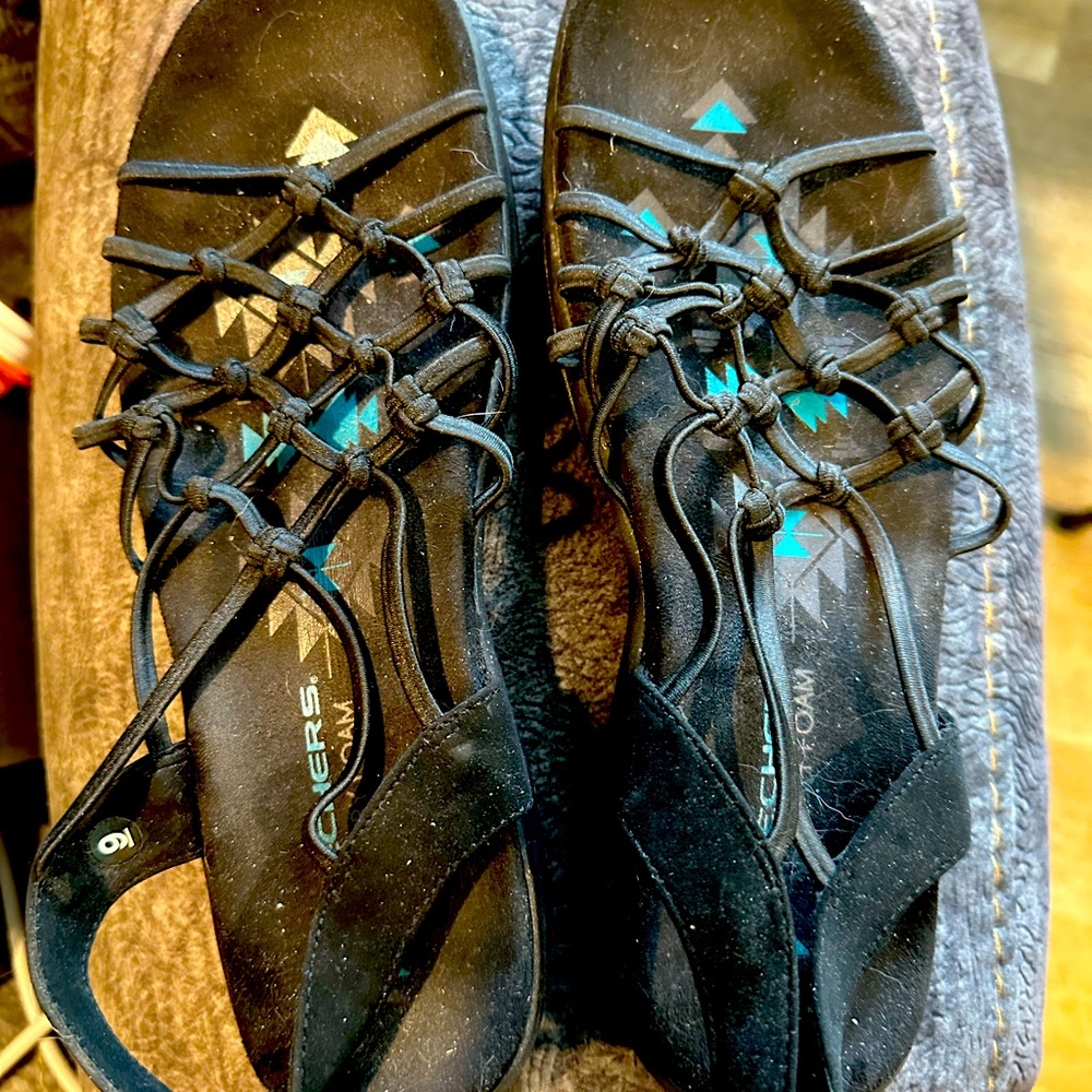 Skechers Black Performance Sandals